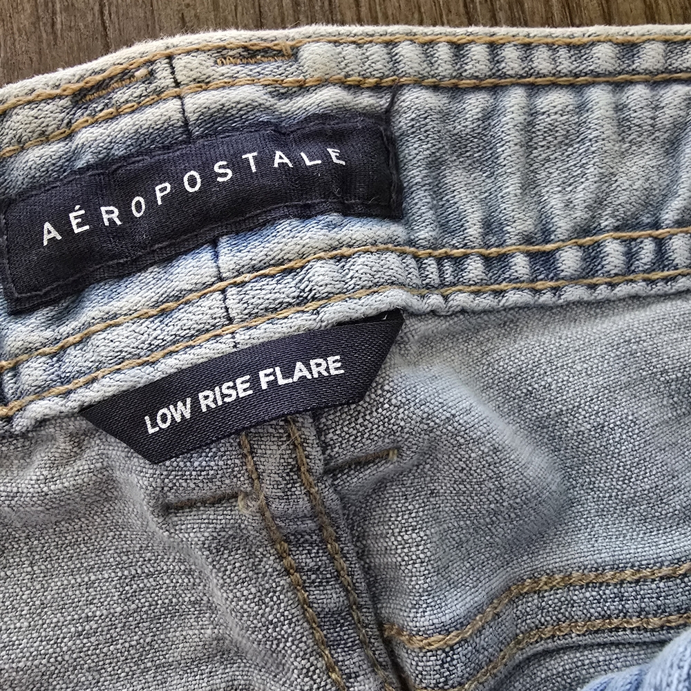 Aeropostale Light Blue Flare Jeans Low Rise